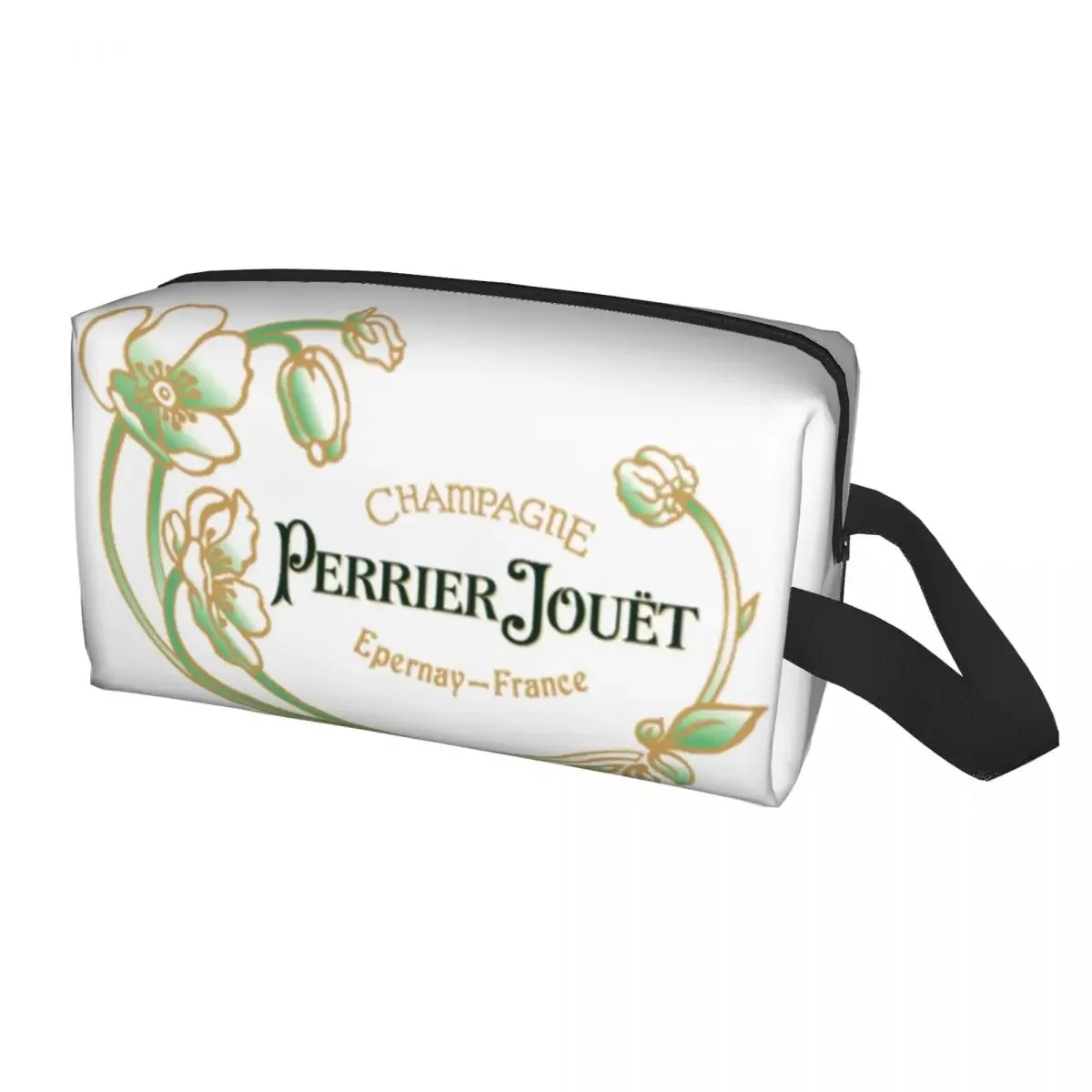 Travel Perrier Champagne Jouets Logo Toiletry Bag Portable Cosmetic Makeup Organizer Women Beauty Storage Dopp Kit Box