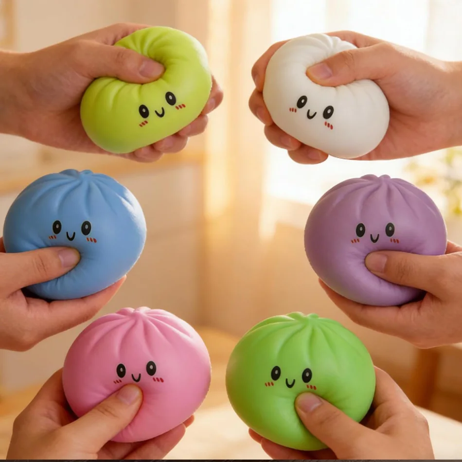 

Mystery Dumplings Squishy Stress Balls Fidget Sensory Toy for Adults Soft Squeeze Decompression Dough Toy