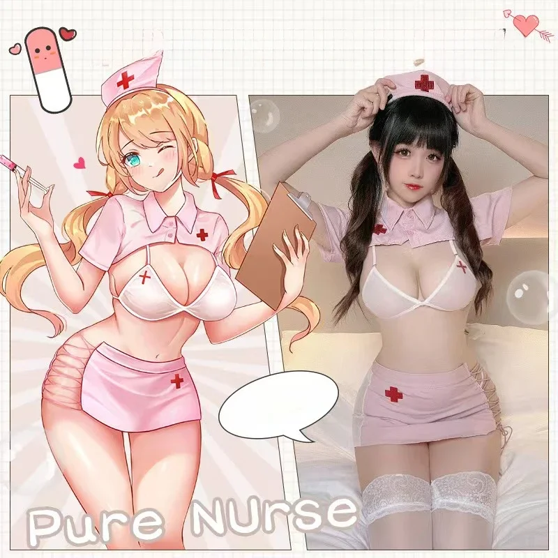 

Sexy Nurse Cosplay Naughty Costumes for Sex Women Apparel Anime Role Playing Maid Lolita Dress Erotic Waitress Role Play Sex