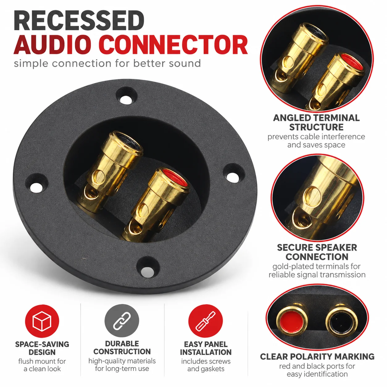 Lubang Kabel Speaker Pilar Per - Musical Instrument Triangle ulasan dan harga