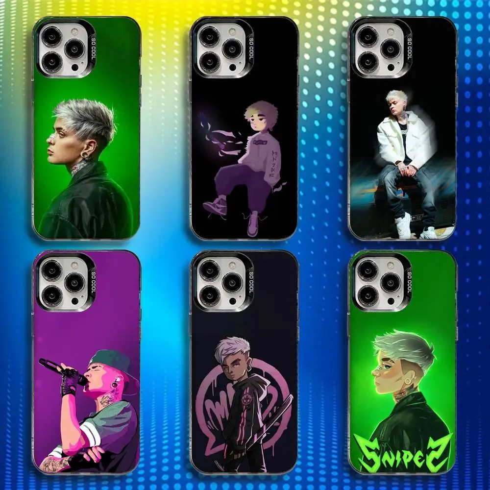 

L-Lit KUSTOM Killah Rapper Phone Case For iPhone 17,16,15,14,13,12,X,8,Pro,Max,Plus,E,SE4,Air,Mini IMD Matte Black