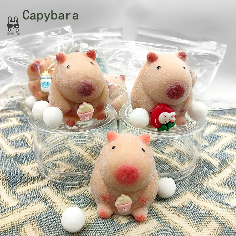 Lovely Capybara Slow Rebound Toy Funny Pinch Toy Lovely Cartoon Squeeze Stress Relieving Toys Desktop Decorative Ornament