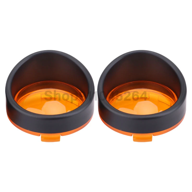 Motorcycle ABS Turn Signal Light Blinker Bezels Indicator Lens Trim Lens Cover For Harley Touring Sportster Softail Dyna V-Rod