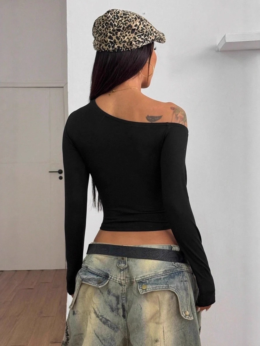 Women Spring Autumn Solid Color Hollow Soft Basic Top Elegant Simple Loose Fit Casual Daily Commuting Wear Fashion Female Blouse
