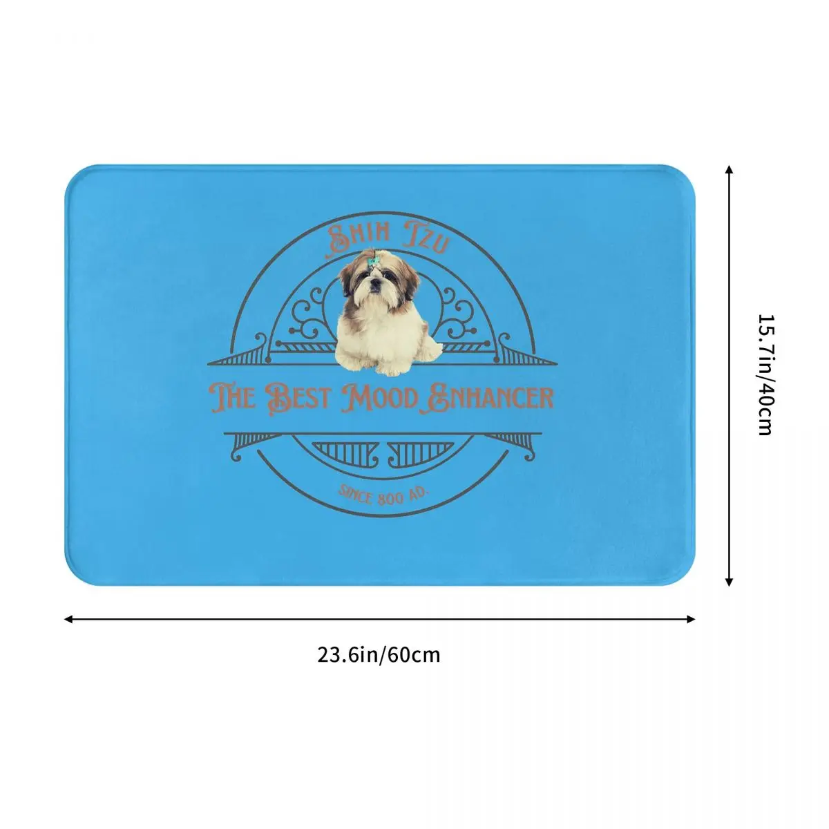 Dog Lover Shih Tzu Crest Doormat Sand Scraping Carpet Rug Kitchen Entrance Home Floor Mat for Bathroom Footpad Mats