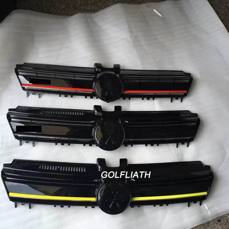 Auto Front Grille for Golf 7 ABS Auto Car Front Bumper Mesh Grille Bluemotion Grill Fit for Volkswagen Golf MK7 GTI R 2015-2017