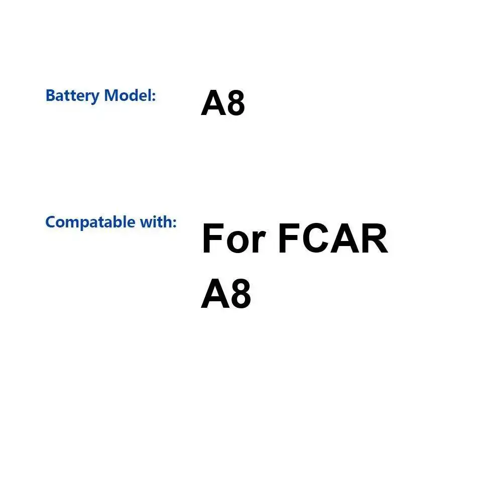 

For Fcar A8 Automotive Diagnostic Equipment Battery Premium Replacement Good Low-Temperature Performance