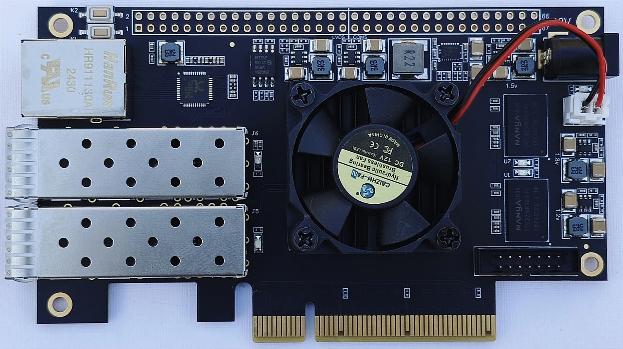 

Плата разработки XC7K325T, оптоволоконный порт Gigabit Ethernet PCIE SFP KINTEX7, основная плата Super XC7A200T XC7K325T-1FFG900C