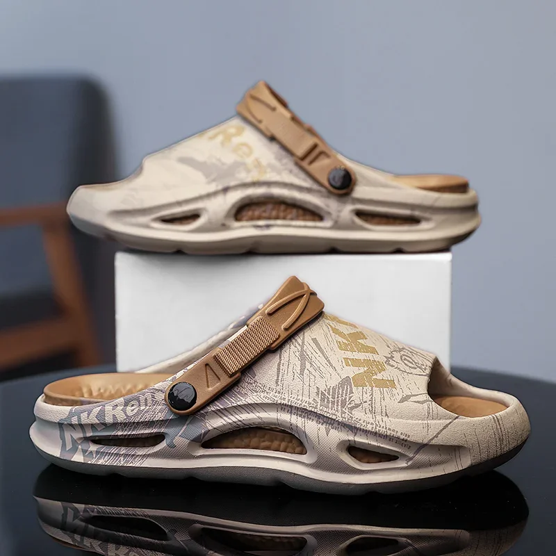 

New Luxury Men Shoes Slippers Clouds Indoor Homes Slides Fashion Printed Casual Sports Non-slip Men Slippers Flip Flops