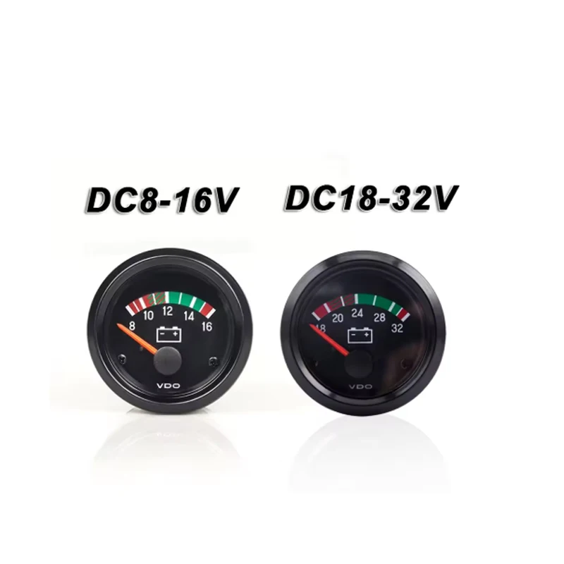 Xeon 52mm DC8-16V 18-32V VDO Voltmeter Generator Voltage Guage Meter For Genset Spare Parts 12V/24V Optional