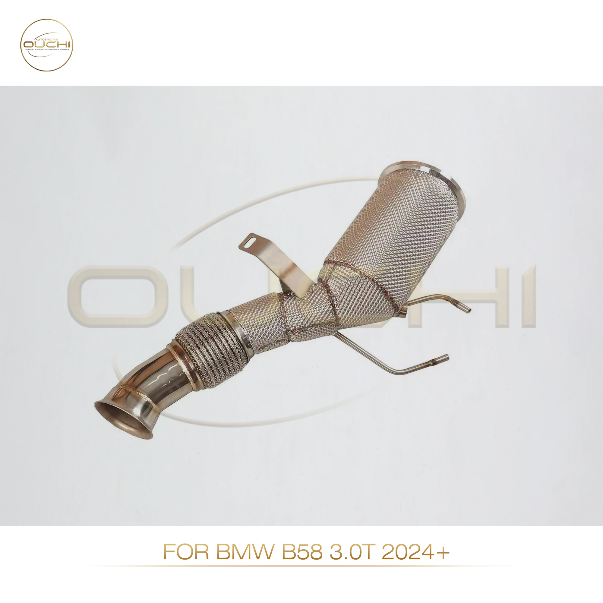 

High Performance Downpipe For BMW B58 3.0T 2024+ OUCHI Exhaust System Stainless Steel With OPF Car Parts With Heat Shield