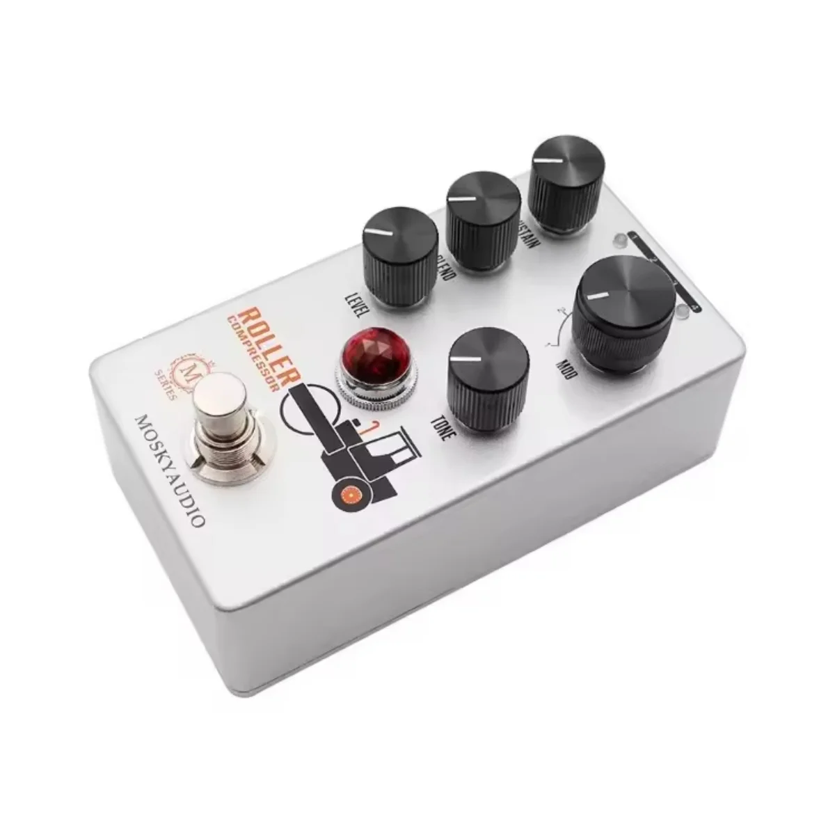 Pedal Compresor MOSKYAUDIO Roller, 4 Modos, True Bypass, Sustain, Blend, Control de Nivel, Pedal de Efectos para Guitarra