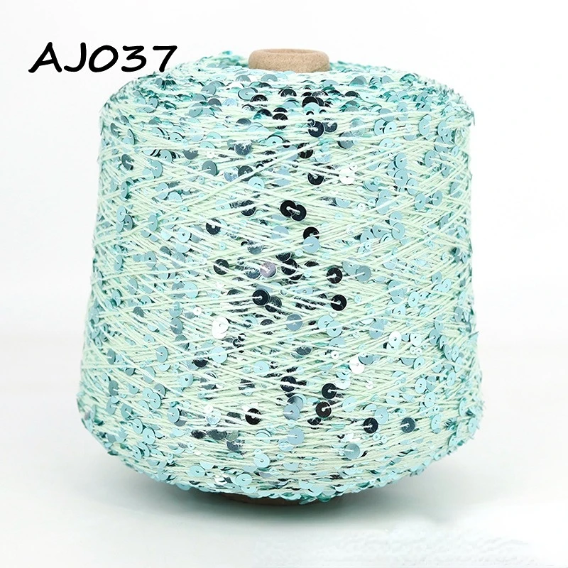 50G Golden Sequin Yarn for Knitting Craft Projects
