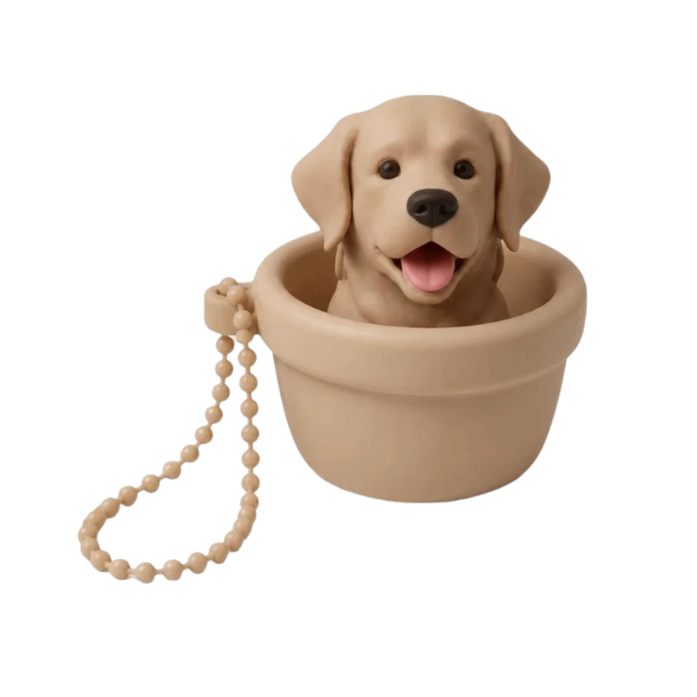 3D Printed Keycap Clicker Pendant Funny Creative Keyboard Fidgets Key Ring Dog Button Press Key Chain Finger Clicking