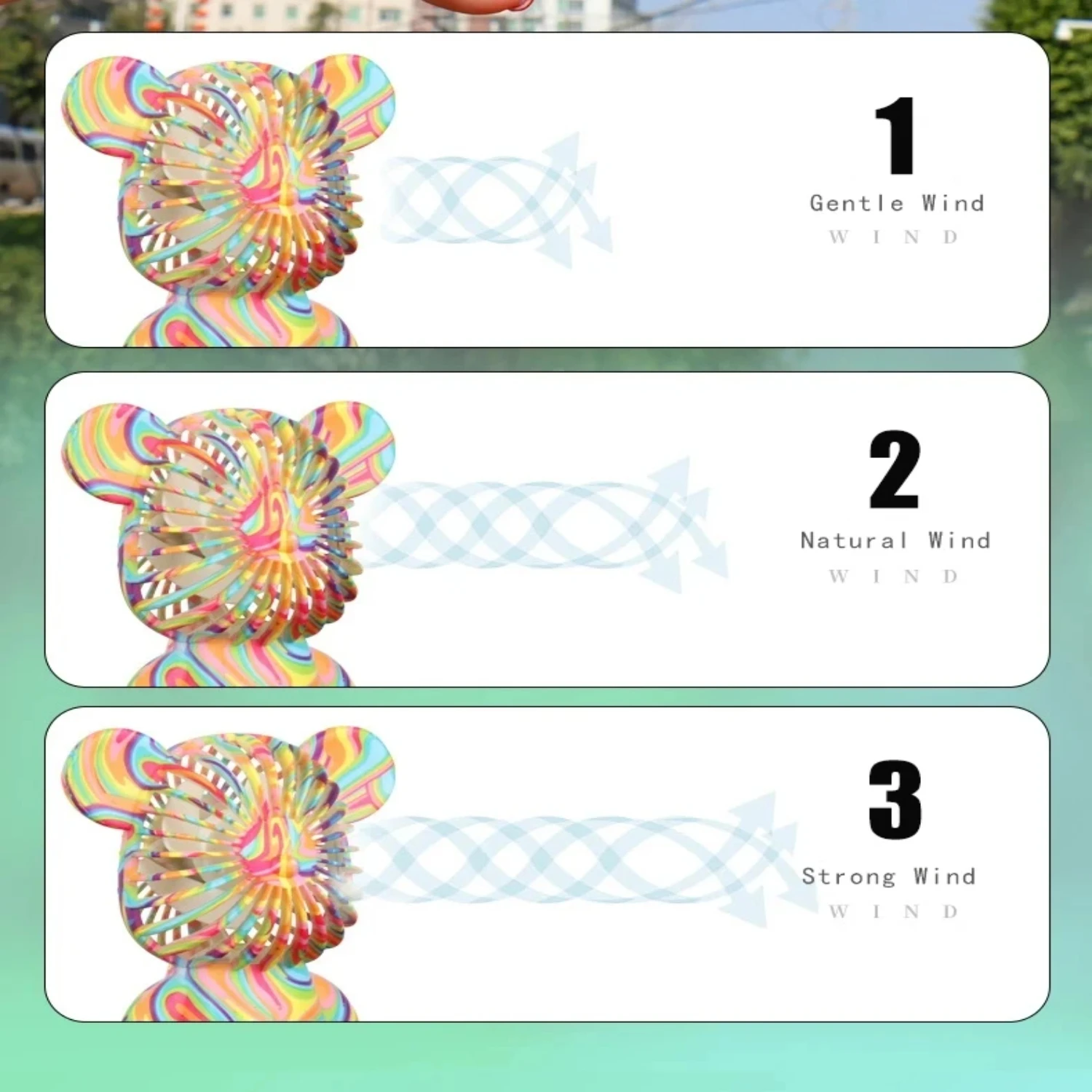 USB Mini simpatico cartone animato ventilatore energia eolica portatile ventilatore portatile comodo ufficio all'aperto piccoli fan regali