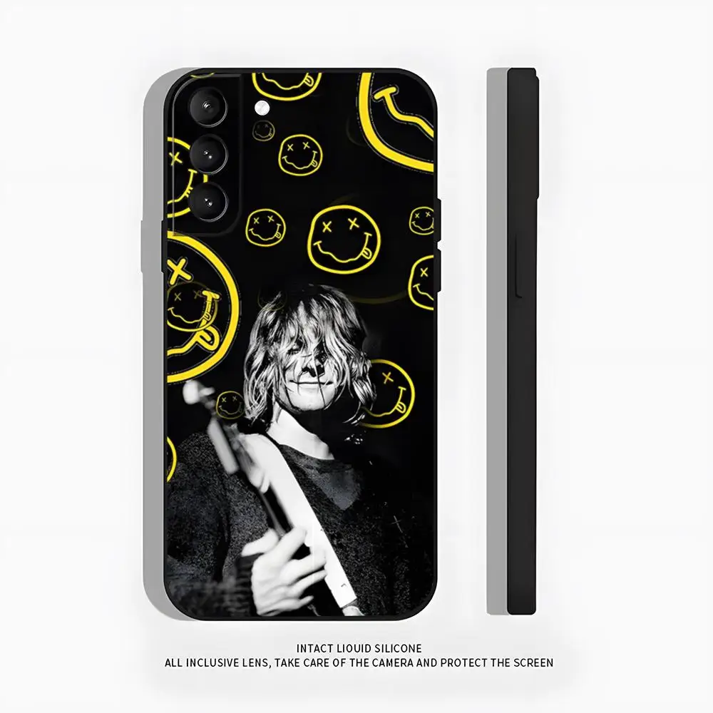 N-Nirvana Rock Band Phone Case For Samsung A25 A13 A33 5G A54 A36 A35 A56 A52 A14 Shockproof Soft Cover