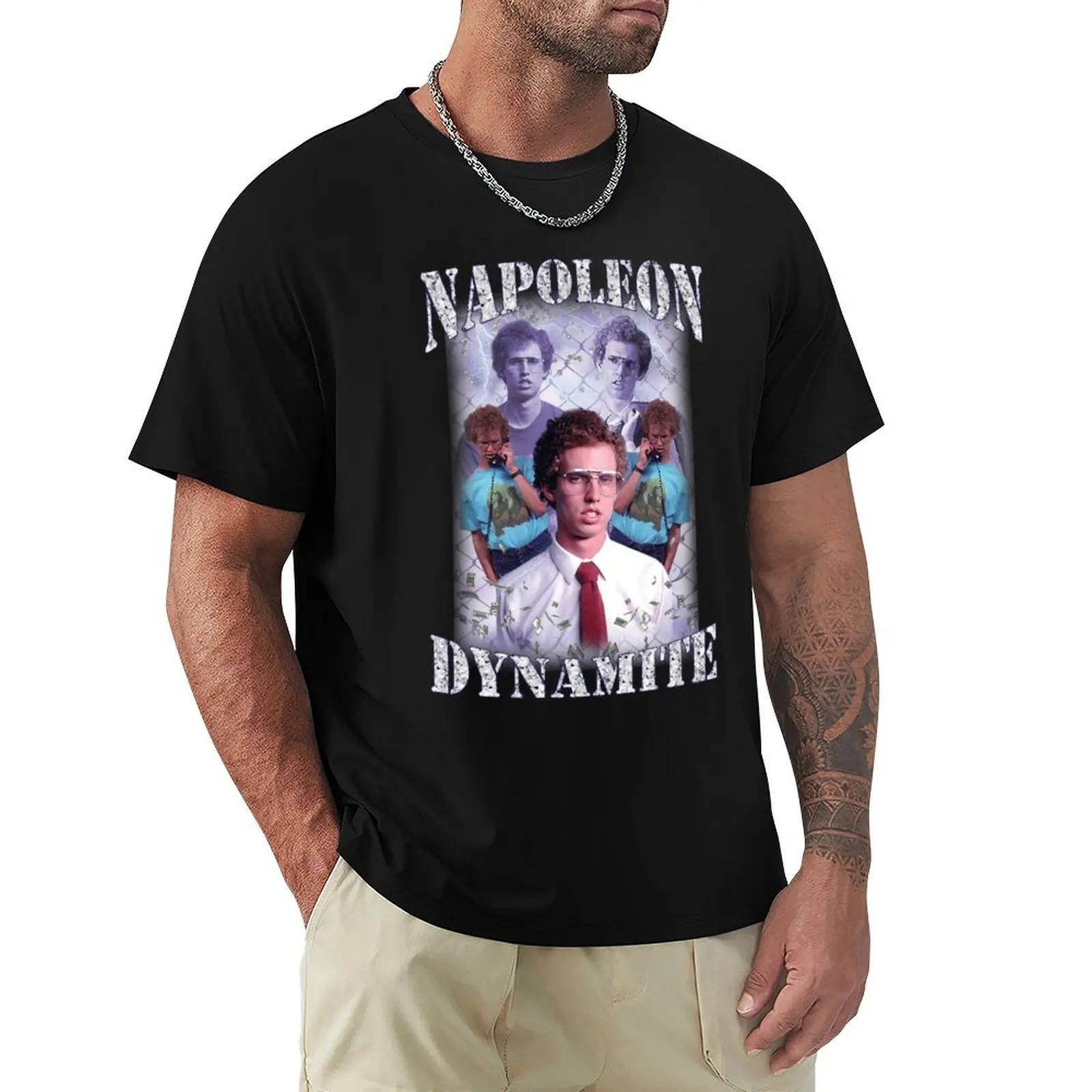

Napoleon Dynamite T-Shirt Aesthetic clothing plus size tops quick drying Men's t-shirts