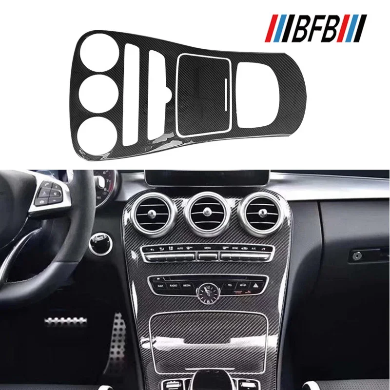 

For Mercedes - Benz -Class W205 W219 CLS Rrel Dry Carbon Fiber enter control button panel interior airvents interior Accessorie