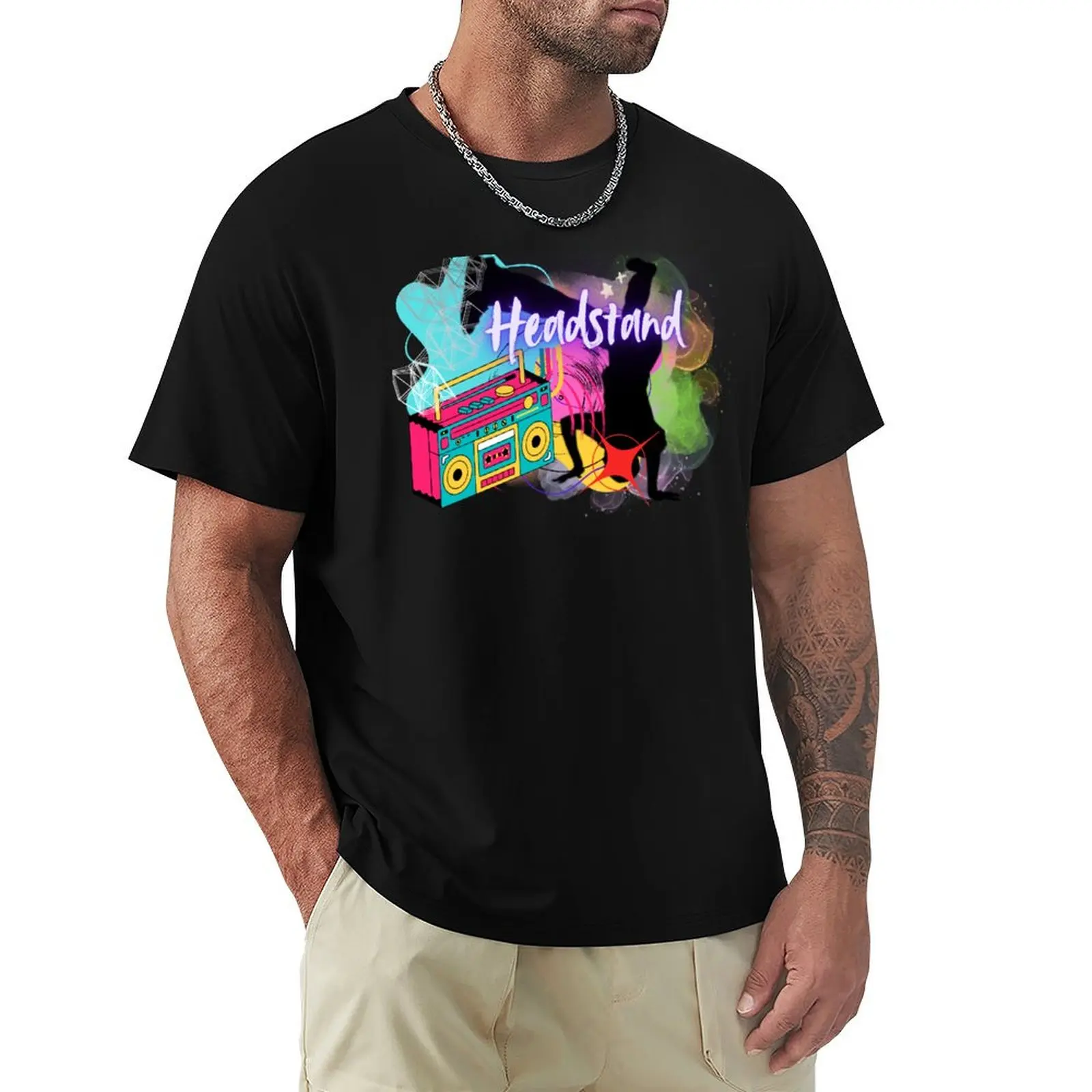Head Stand Breakdance Style T-Shirt man t shirt summer T-Shirt