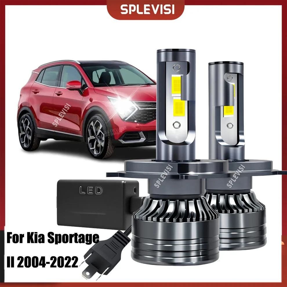 

2Pc H4 9003 472 Headlight Bulbs Xenon White Car Headlamp Bulb 12v For Kia Sportage II 2004-2022 Cerato 2004-2010