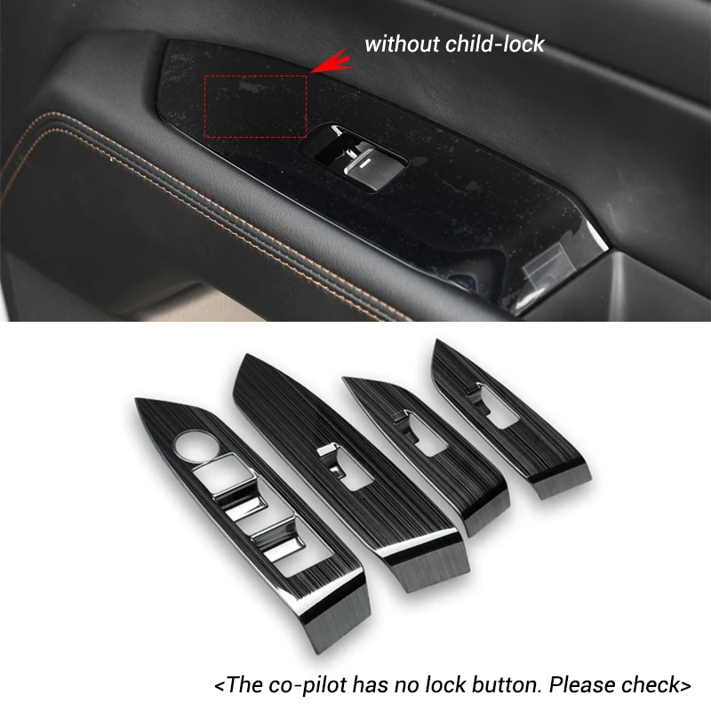 Car Gear Shift Box Window Switch Panel Cover Trim For Mazda CX-5 CX5 2017-2020 2021 2022 2023 2024 KF LHD Sticker Strip Garnish