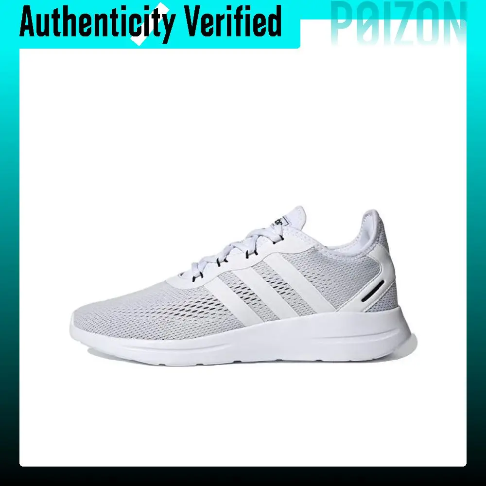 Adidas Neo Lite Racer Rbn 2.0 Mesh, Textile Slip Resistant Abrasion Resistant Low top Casual Shoes Men's Gray White FY8188