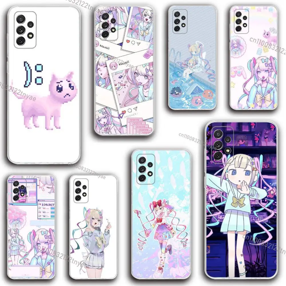 

Needy Girl Overdose Game Phone Case Silicone For Samsung S30,23,21,22,20 FE lite,S10,9,PIus Note20ultra Soft Transparent