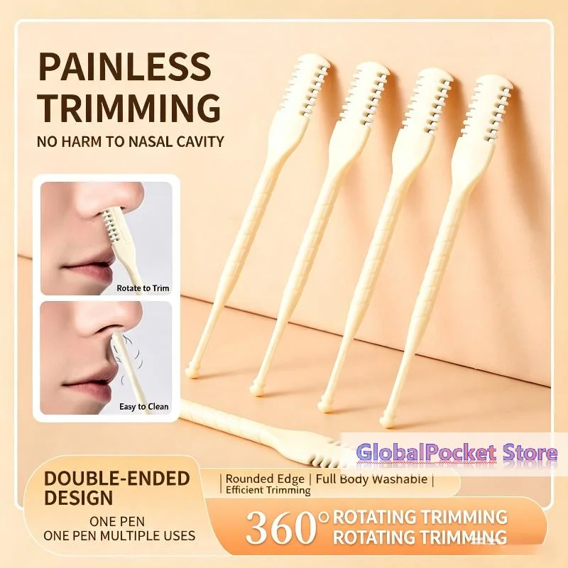 [TG823]3/5/10Pcs Nose Hair Remover 360 Rotating Nasal Clippers Nose Hair Trimmer for Women Men Manual Nose Hair Trimme