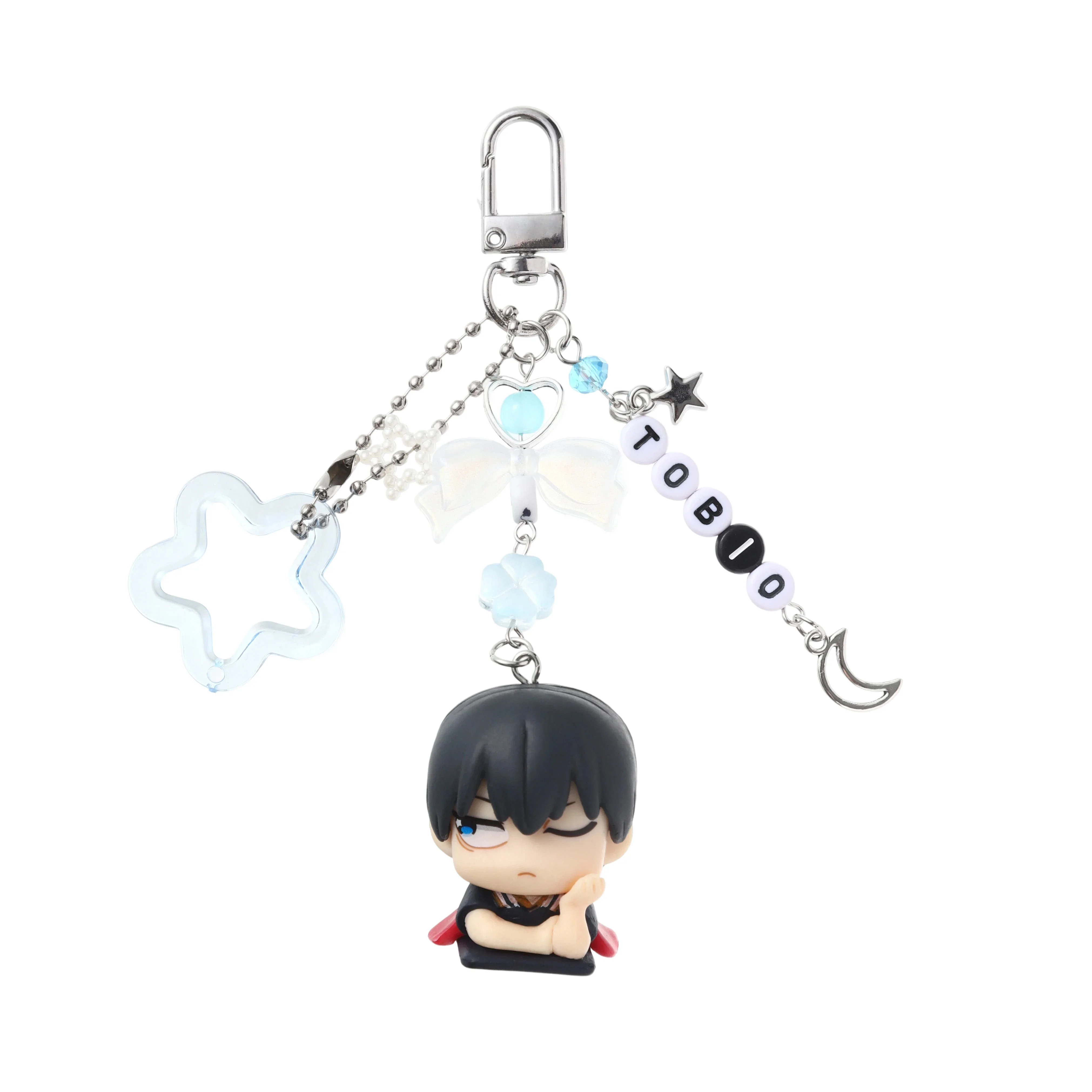 Picture 3: Charm handmade bead Haikyuu inspired keychains  Y2K