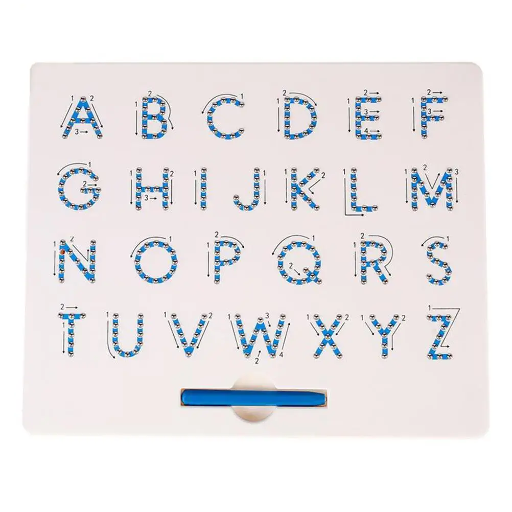 

Letter Board Alphabet Kids Educational Drawing Pad Sketchpad Early Learning Puzzle Steel
