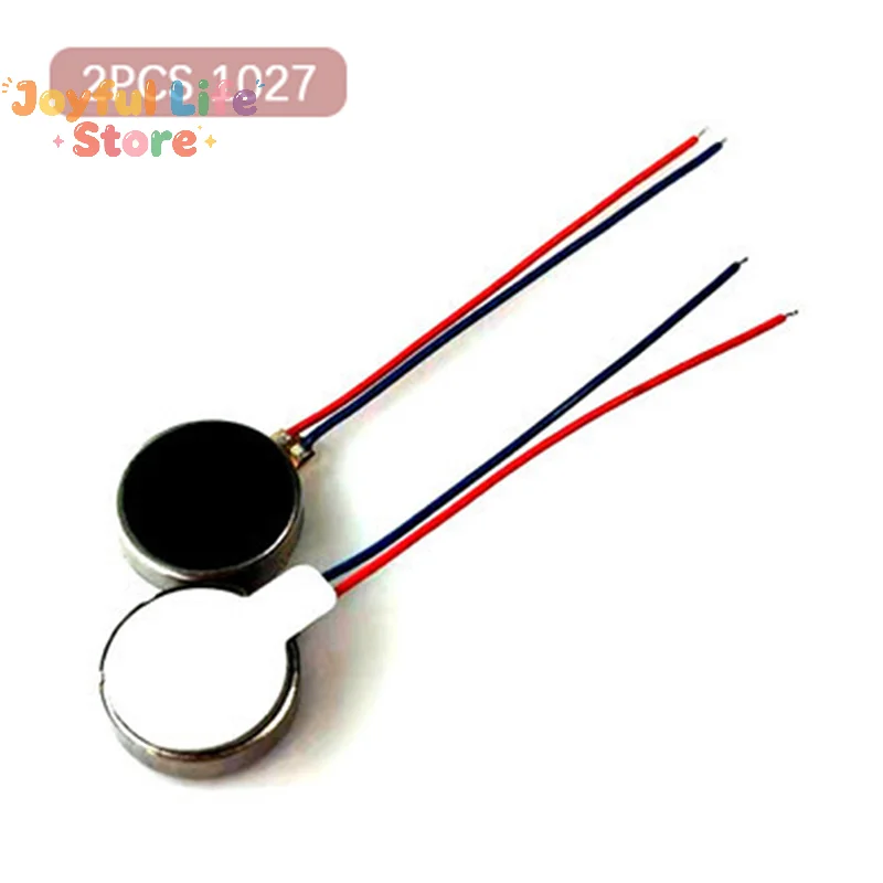 2/4/6PCS 1027 Mini Vibration Motors DC 3V 12000rpm Flat Coin Button-Type Micro DC Vibrating Motor For Mobile Cell Phone Pager