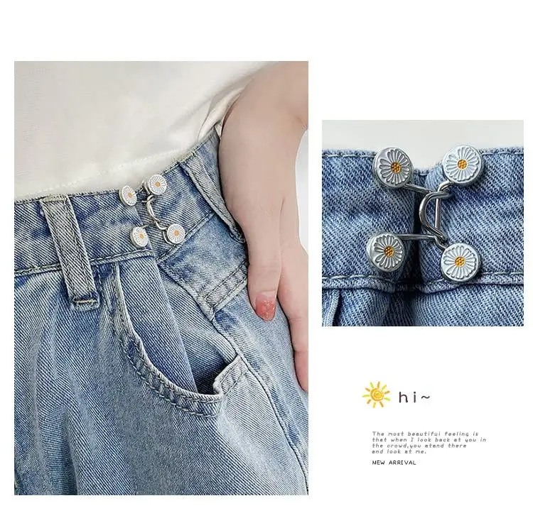 Spille per bottoni Jean, bottone Jean regolabile, spilla per bottoni Jean staccabile, nessuna cucitura richiesta, bottone Jean istantaneo dalla vestibilità perfetta