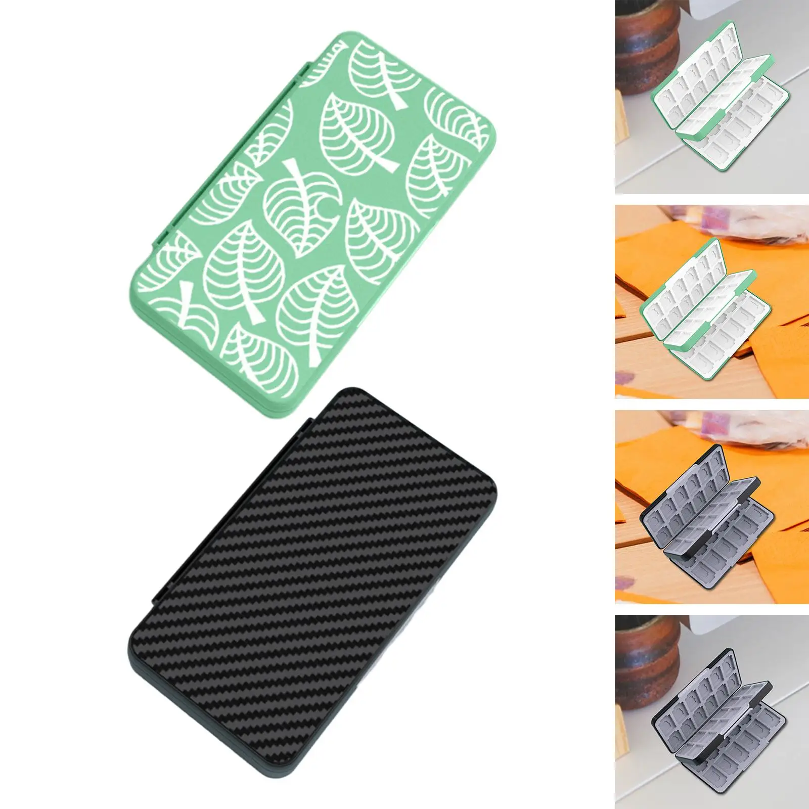 Game Card Case Dust Proof 24 Games Card Protective Hard Shell Multifunction