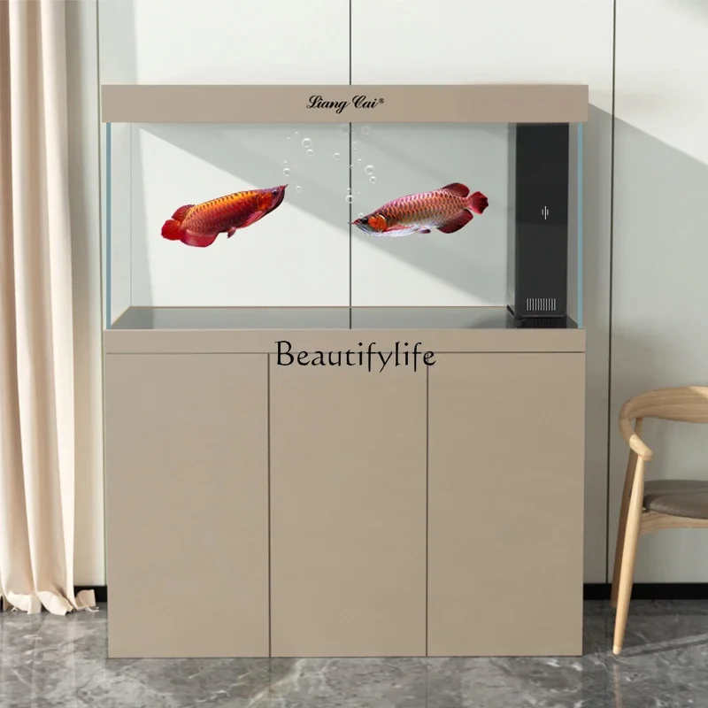 

yj9 All-Aluminum Second-Generation Aquarium Office Fish Tank Ultra-White Glass Arowana Tank Bottom Filter
