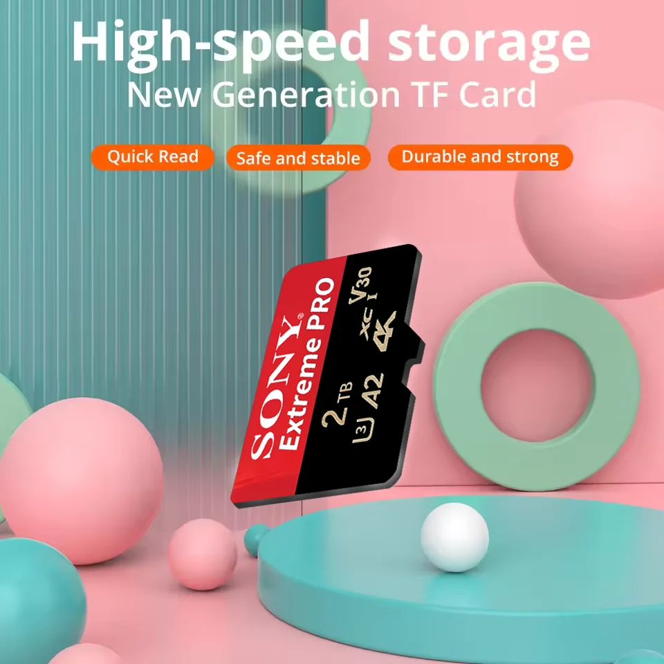 SONY High Speed 2TB Memory Card 128GB Class 10 V30 TF Card 1TB Micro SD 512GB 256GB for Nintendo Switch