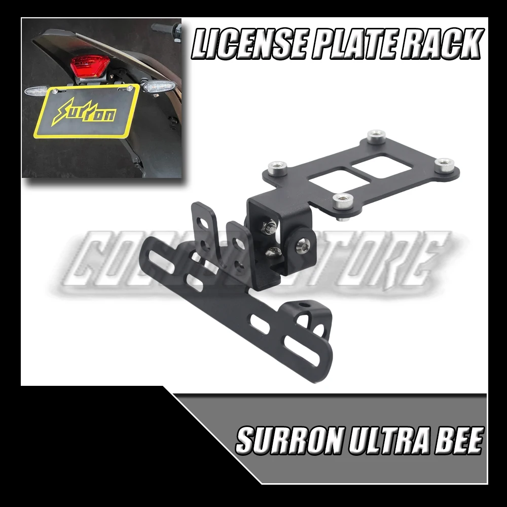 FOR Surron Ultra Bee Sur-ron UB Collapsible Rear License Plate Holder UB Modified Parts Tail Light License Plate Bracket New