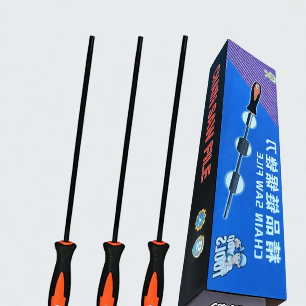 Sharpener File For Chainsaw Chain Round Steel Rasp Professional Forestry Tool For Or Electric Saw Blade Edge