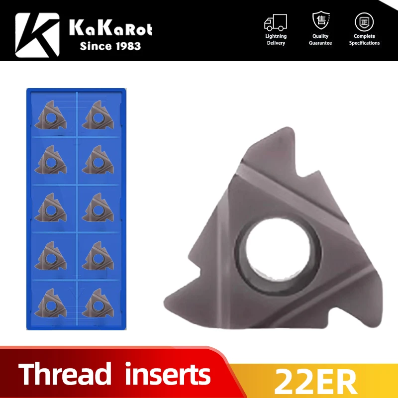 KaKarot MMT22ER MMT22IR AG55 AG60 VP15TF CNC thread milling cutter Carbide tool threaded insert CNC turning tool