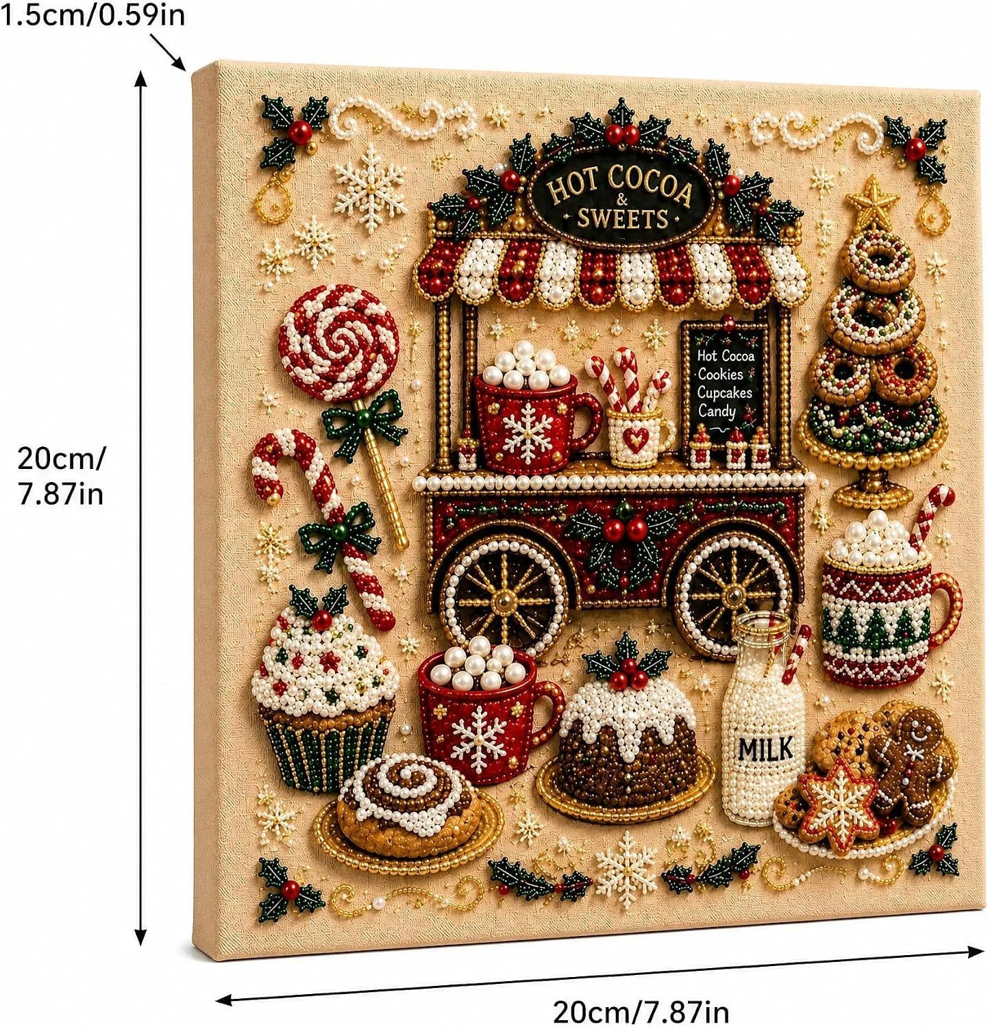 Christmas Hot Cocoa Sweet Cart - Art Craft For Christmas ulasan dan harga