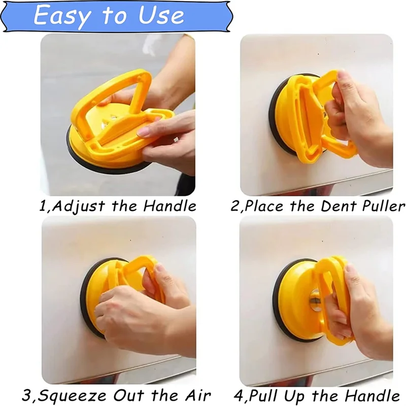 Dent Puller,Car Dent Puller,3 Pack Dent Removal Kit Handle Lifter,Powerful Car Dent Remover,Suction Cup Dent Puller