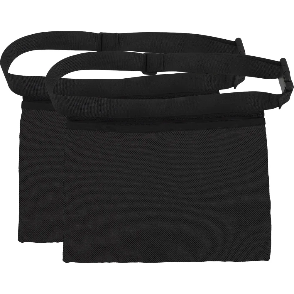 

2Pcs Multipurpose Tennis Ball Waist Pouches Mesh Bags Portable Storage Mesh Bag Holder for Golf Baseball Table Tennis Badminton