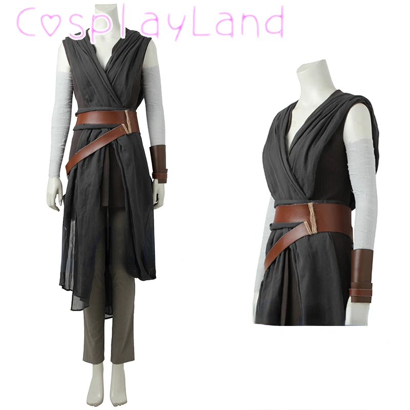 

Wars Rey Cosplay Costume The Rise of Skywalker Rey Cosplay Uniform Suit Set Adult Halloween Carnival Party Costumes for Woman