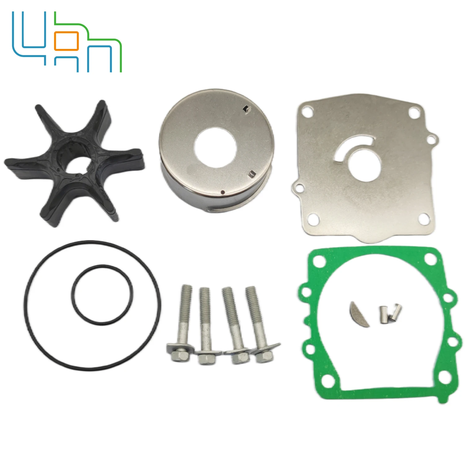 6N6-W0078 Water Pump Impeller Repair Kit With Housing  For Yamaha  2-Stroke 115HP 130HP Outboard  6N6-W0078-00   6N6-W0078-01