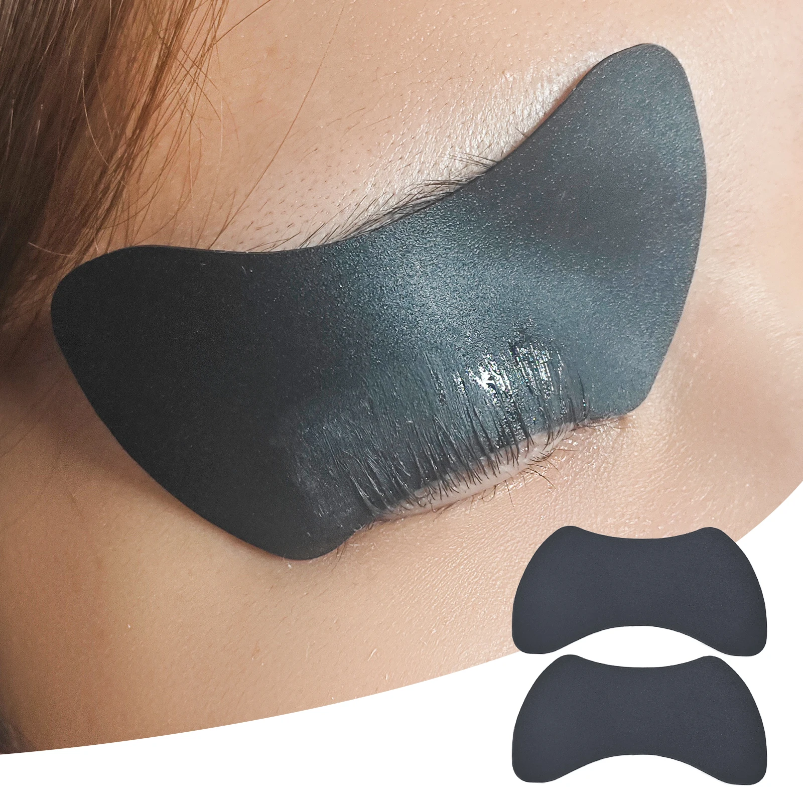 Libeauty Wiederverwendbare 2 Stück Augenpads Silikon Streifen Lash Lift Schild Wimpernverlängerung Super Sticky Under Eye Gel Patch Beauty Tool – Detail 1