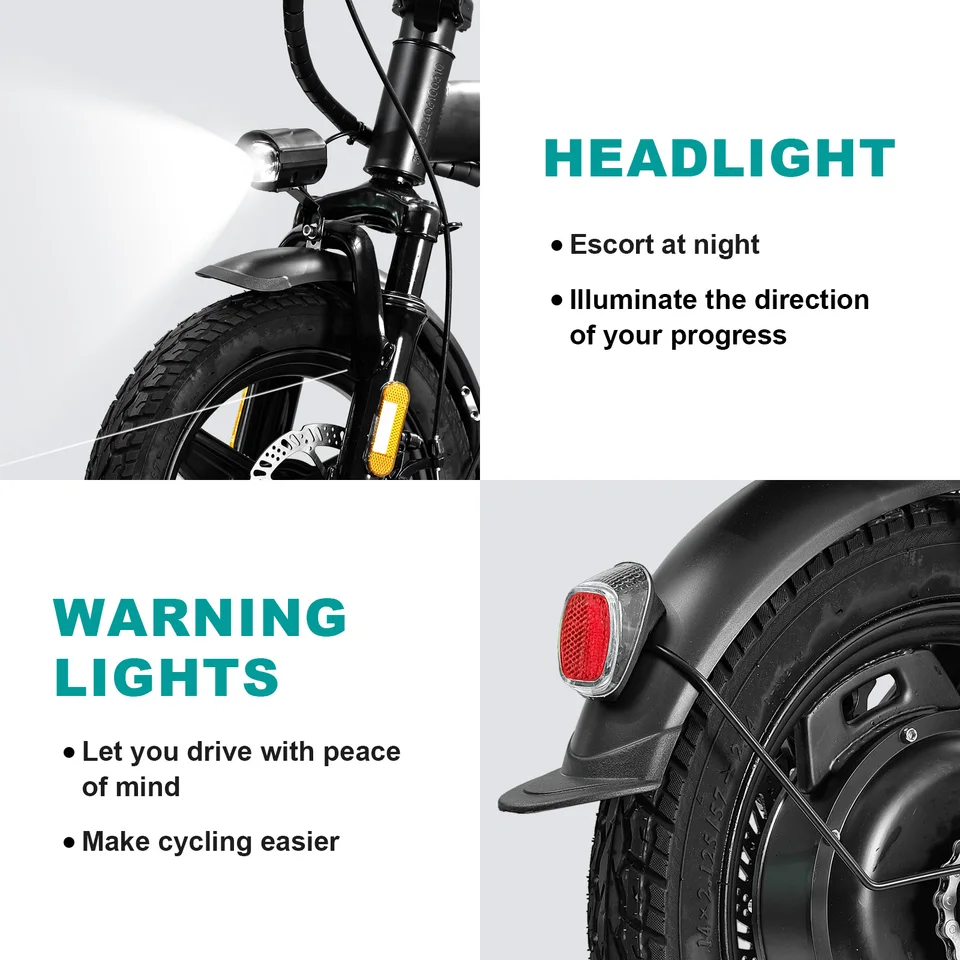 Adult Electric Bike,560W Motor,20MPH,48V Removable Battery,14inch Folding Electric Bike,Maximum 32 Miles,1Year Warranty Ebike image 7