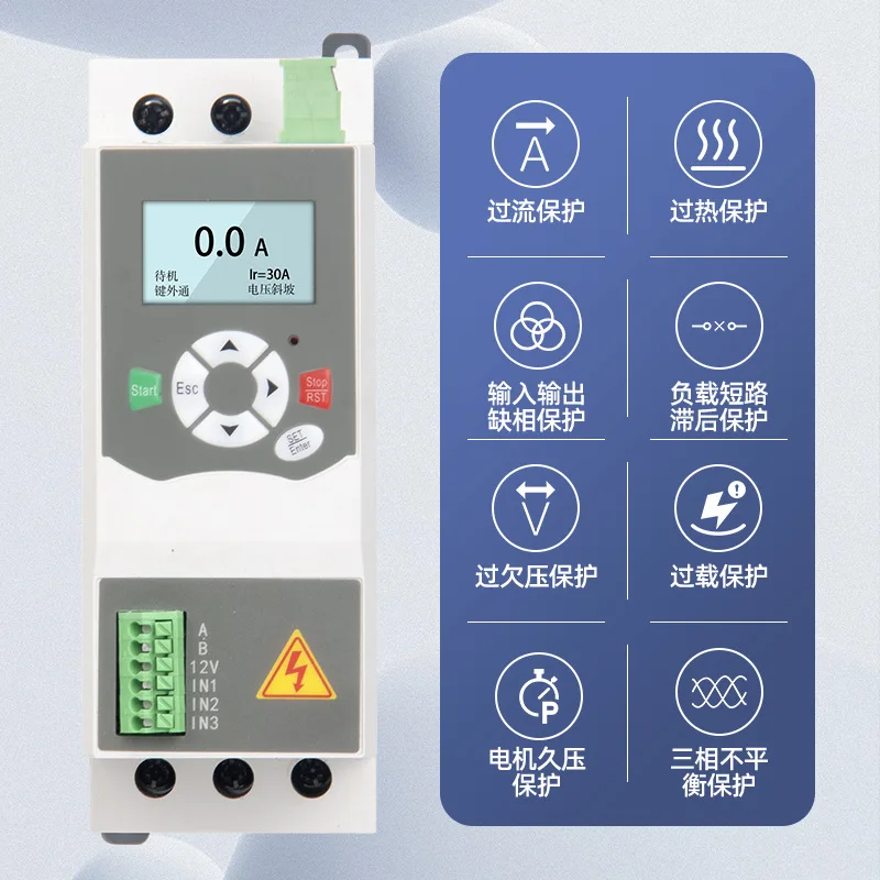 380V Three-phase Motor Between 304-456V Built-in Bypass Soft Starter Cabinet 5.5/7 5/11/15 KW