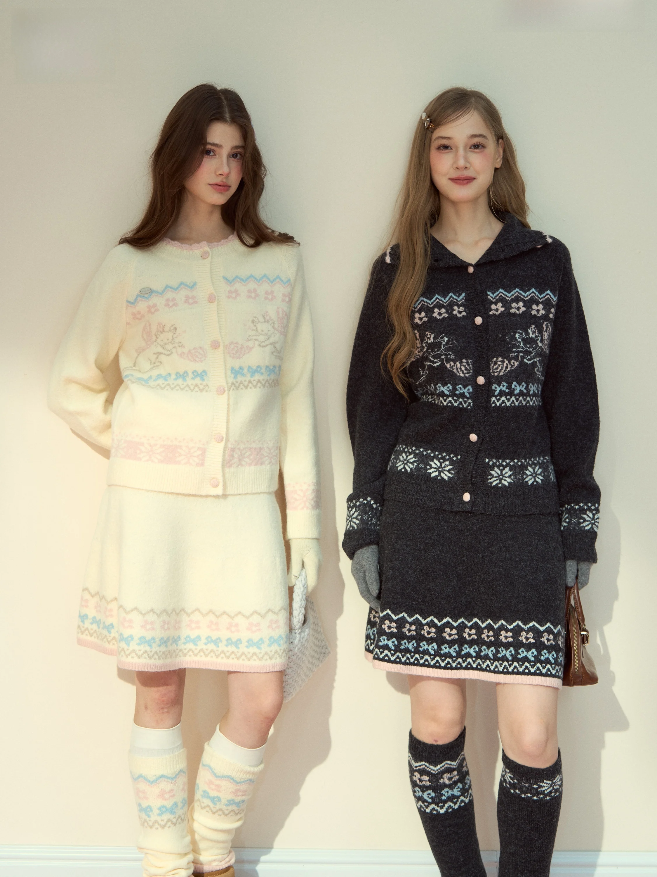 Vintage Fashion Faire - SunsetPark Angel Vintage Fair Isle Strickjacke