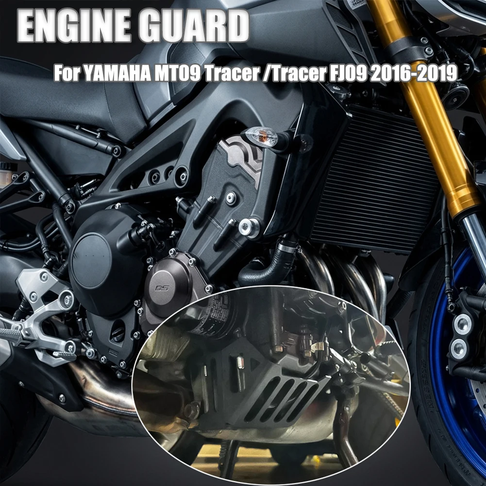 

For YAMAHA MT-09 Tracer Tracer 900 FJ-09 2016-2019 Motorcycle Engine Guard Cover Under Skid Plate Chassis Protector Pan MT09