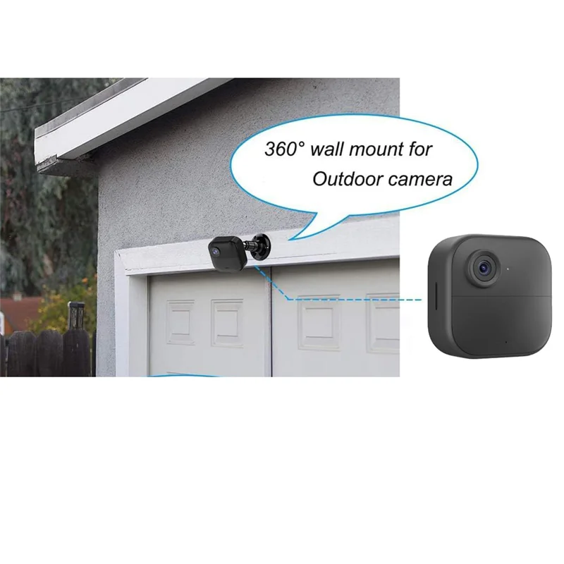 N93R 3 قطع للكاميرا الخارجية Blink لـ Blink 4th و3Rd Gen، حامل قابل للتعديل 360 درجة مع منفذ مثبت على الحائط (أسود) #5