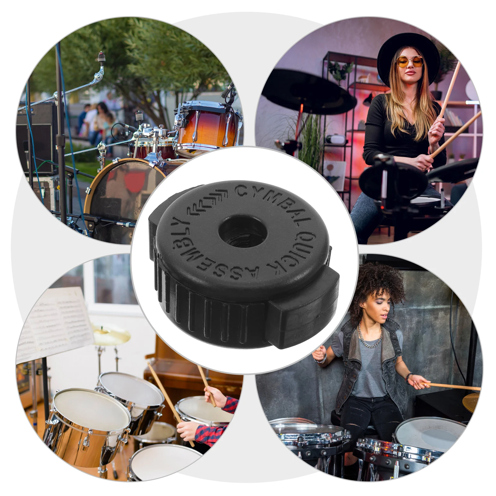 

Kit Replacement Replacement Parts for Jazz Rock Drum Cymbal Drum Kit Accessories Nuts Performance